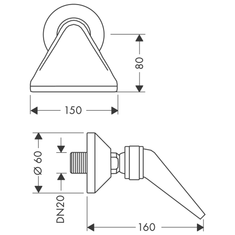 Obrázek HANSGROHE Sprcha DN20 #28440000
