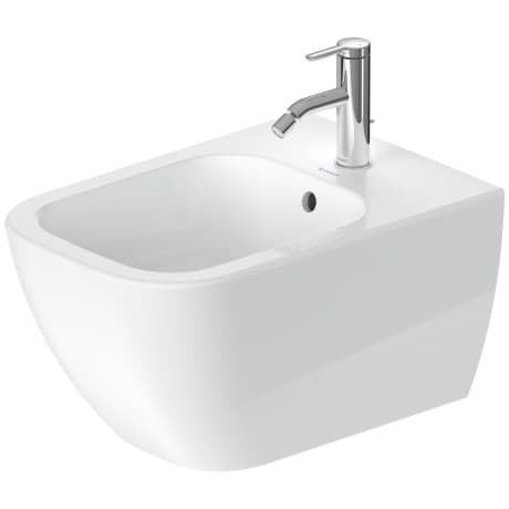 Obrázek DURAVIT Závěsný bidet 225815 Design by sieger design #2258151300 - Barva 00, Bílá Vysoký lesk, Počet otvorů pro armaturu na jednom umyvadle: 1 365 x 540 mm