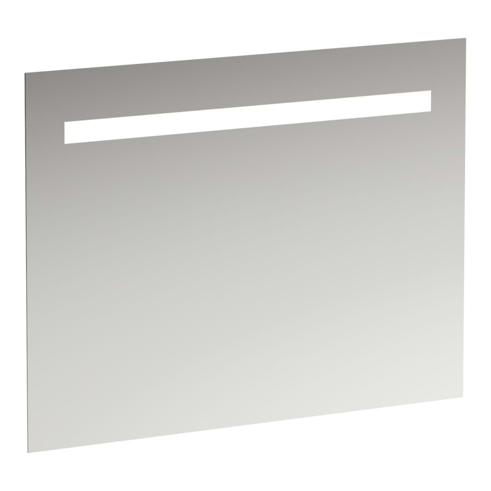 Obrázek LAUFEN LEELO Zrcadlo, 900 mm v hliníkovém rámu,s vodorovným LED osvětlením, pro externí vypínač, 4000 K, IP44 900 x 40 x 700 mm #4476519501441