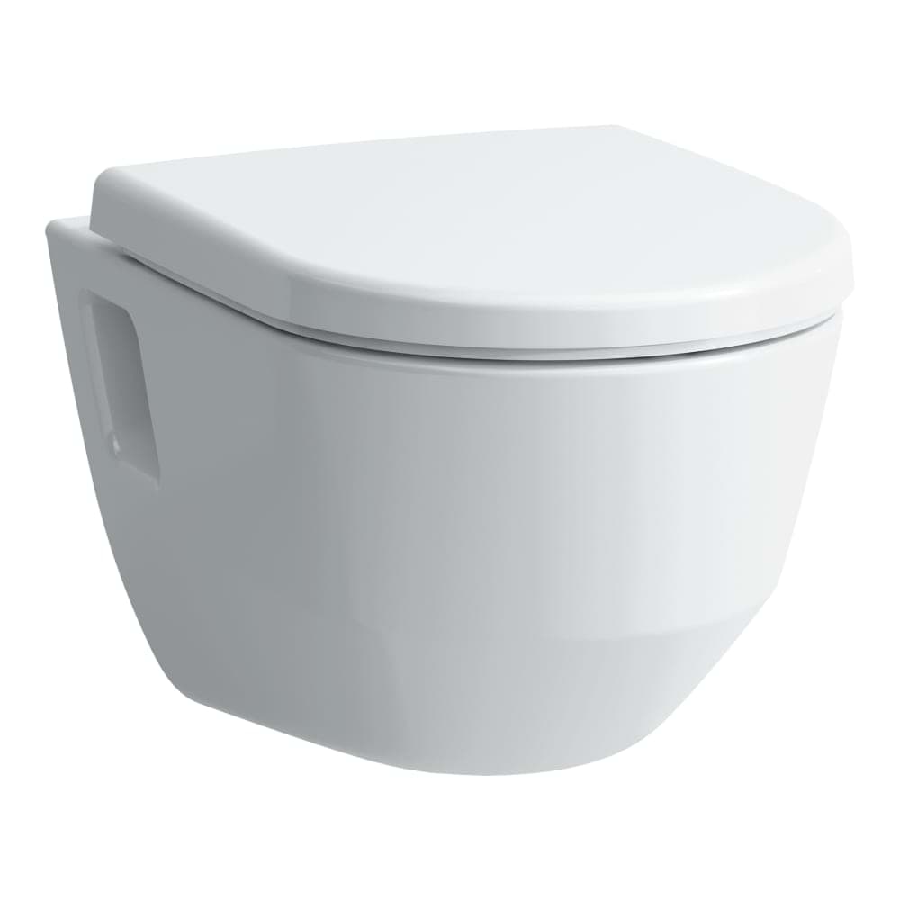 Obrázek LAUFEN PRO Závěsný klozet, rimless, hluboké splachování, s viditelným uchycením 530 x 360 x 350 mm #H8209640000001 - 000 - Bílá