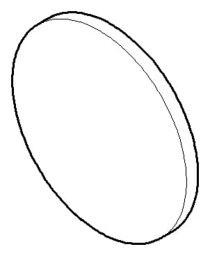 Obrázek DORNBRACHT Kryt Ø 45 x 8 mm - chrom #092031005-00