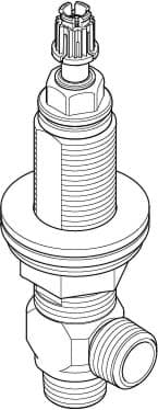 Obrázek DORNBRACHT Boční ventil, pravé zavírání prodloužený 7 mm 1/2" - #9017110403390