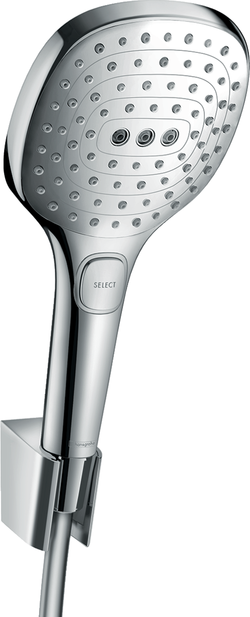 Obrázek HANSGROHE Raindance Select E Sada se sprchovým držákem 120 3jet se sprchovou hadicí 160 cm #26720000 - chrom