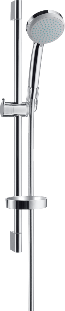 Obrázek HANSGROHE Croma 100 Sprchová sada Vario se sprchovou tyčí 65 cm a miskou na mýdlo #27772000 - chrom