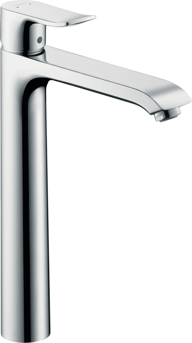 Obrázek HANSGROHE Metris Páková umyvadlová baterie 260 pro umyvadlové mísy, s odtokovou soupravou s táhlem #31082000 - chrom