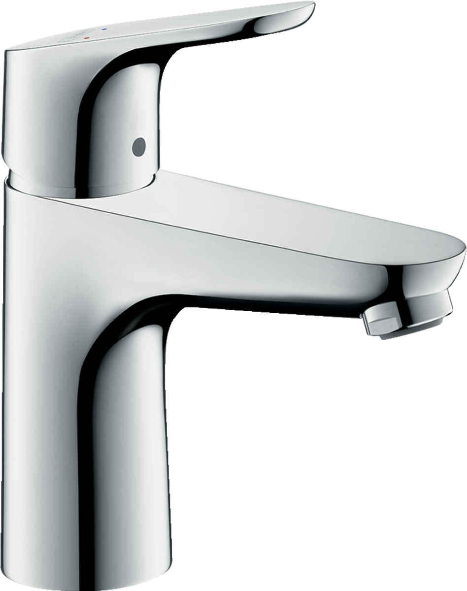 Obrázek HANSGROHE Focus Páková umyvadlová baterie 100 s odtokovou soupravou s táhlem #31607000 - chrom