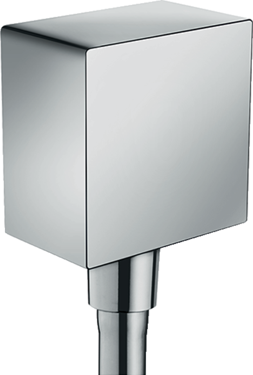 Obrázek HANSGROHE FixFit Přípojka hadice hranatá, se zpětným ventilem #26455000 - chrom
