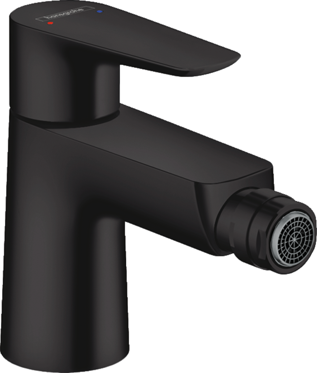 Obrázek HANSGROHE Talis E Páková bidetová baterie s odtokovou soupravou s táhlem #71720670 - matná černá