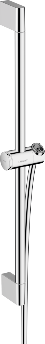 Obrázek HANSGROHE Unica Sprchová tyč S 65 cm s jezdcem s tlačítkem Push a sprchovou hadicí Isiflex 160 cm #24400000 - chrom