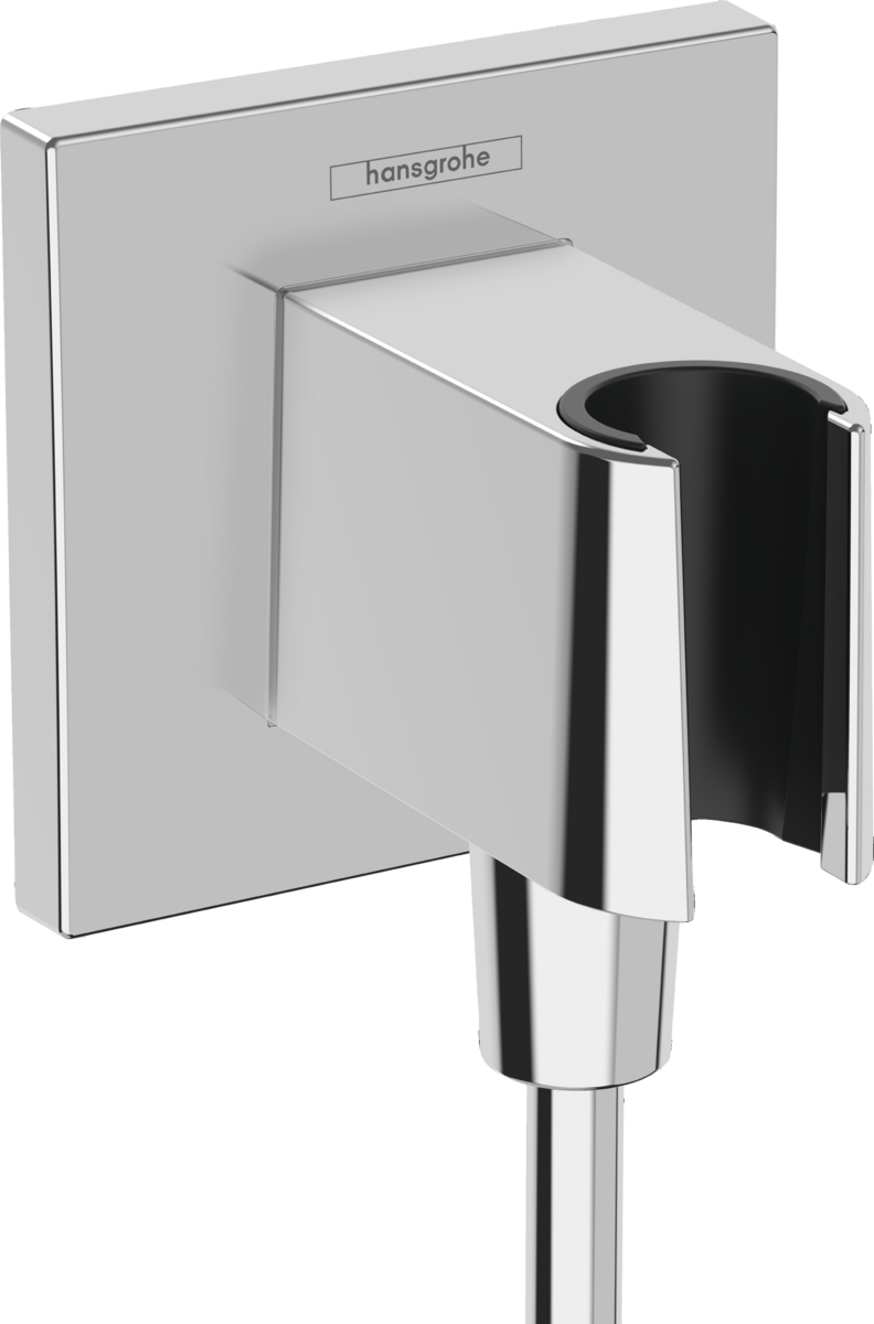 Obrázek HANSGROHE FixFit E Přípojka hadice se sprchovým držákem #26889000 - chrom