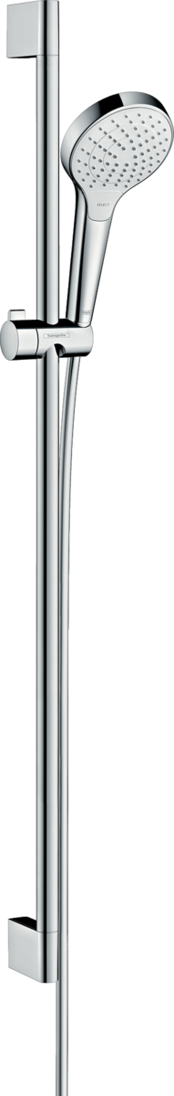 Obrázek HANSGROHE Croma Select S Sprchová sada Vario EcoSmart se sprchovou tyčí 90 cm #26573400 - bílá/chrom