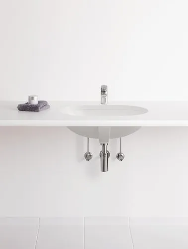 Obrázek VILLEROY BOCH O.novo podomítkové umyvadlo, 600 x 350 x 208 mm, bílá Alpine, s přepadem #41626001