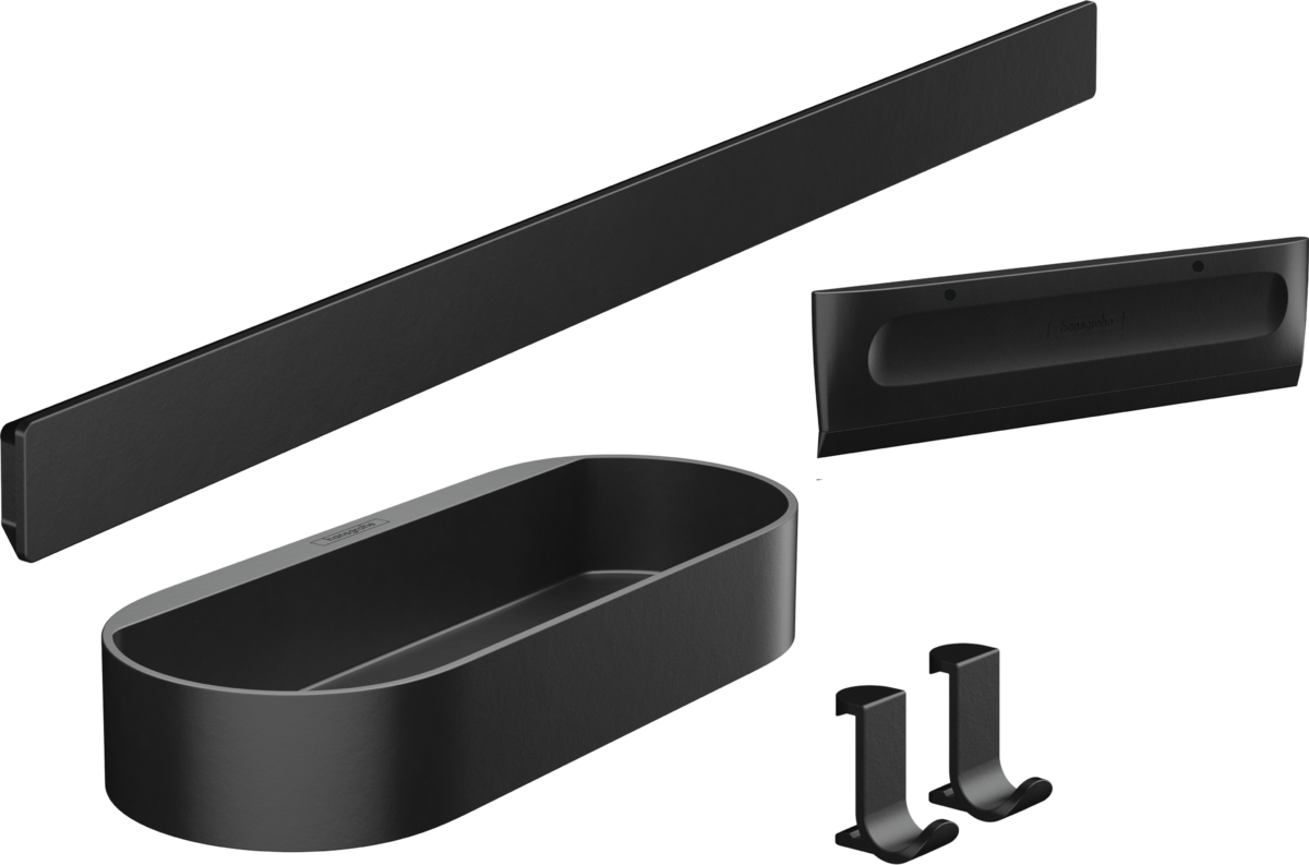 Obrázek HANSGROHE WallStoris Sada do sprchy #27967670 - matná černá